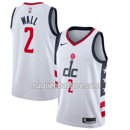 Maglia NBA Washington Wizards John Wall 2 Nike 2019-20 City Edition Swingman - Uomo